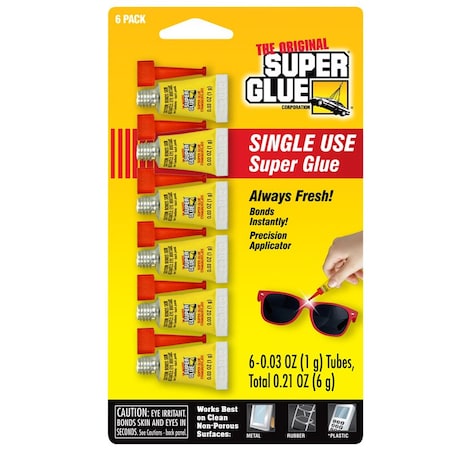 The Original Super Glue Instant Super Glue 1 Gram - 6 Pack 11710008