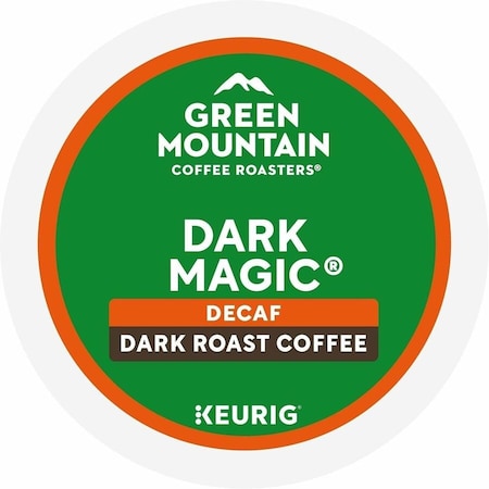 Green Mountain Coffee Roasters K-Cup Dark Magic Decaf Coffee, Compatible with Keurig Brewer, Full/Extra Dark/Extra Bold, 24PK 5000378924