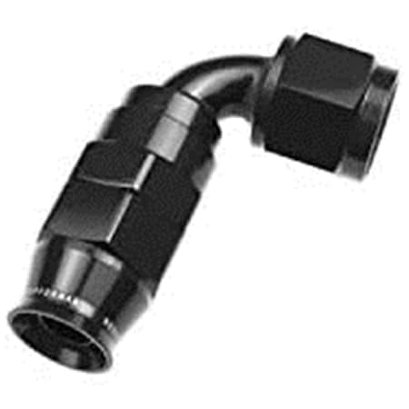 Red Horse Performance 90 deg 1200 Series 06 AN Reusable PTFE Hose End, Black RHP1290-06-2