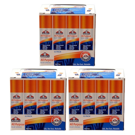 Elmers All Purpose Glue Stick, 0.21 oz., 36PK E510
