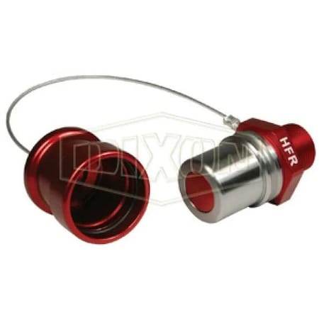 Dixon FloMAX High Flow Dry Disconnect Receiver with Cap, Adapter, Quick Disconnect Coupler x FNPT, Aluminu HFR-C1