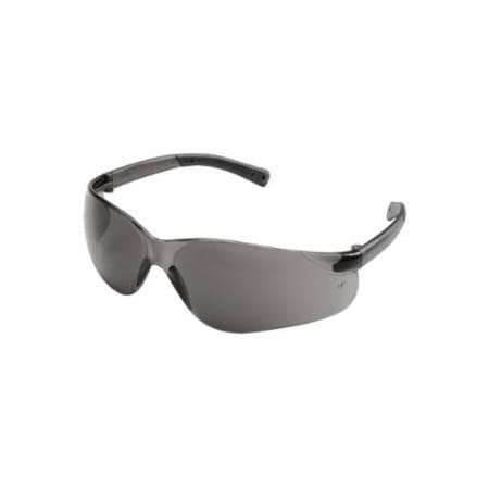 Mcr Safety BearKat BK1 Series Safety Glasses, Gray Lens, Duramass Scratch-Resistant, Gray Frame 135-BK112