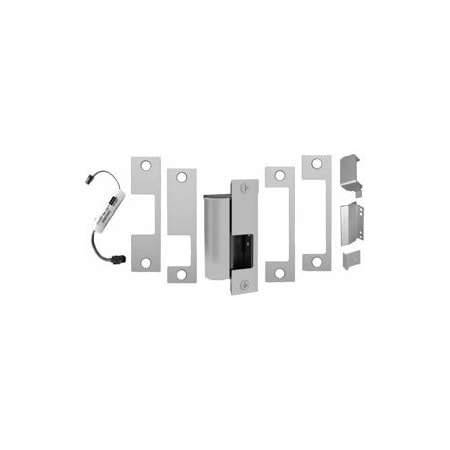 Hanchett Entry Systems Fire Rated Electric Strike 12/24VDC, FSE, Complete Electric Strike Kit Includes Smart PAC 1006CS-630