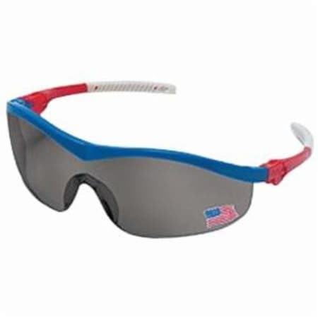 Mcr Safety STORM PLUS SINGLE LENS SAFETY GLASSES, DURAMASS HARD COAT, GRAY LENS, HALF-FRAME ST142