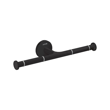 Axor Universal Circular Double Toilet Paper Holder in Matte Black 42857670