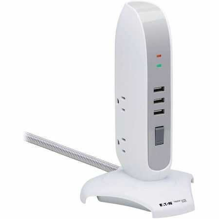 Tripp Lite Power Strip, Surge, USB, 5 5-15R, 5-15P, 6 ft., Black TLP66USB