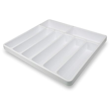 Trippnt 12 Compartment Drawer Organizer, White 50055