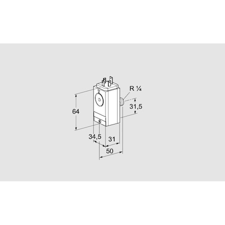 Honeywell Kromschroder Gas Pressure Switch, 3–500 mbar, Diaphragm Type, DG Series KS84448950