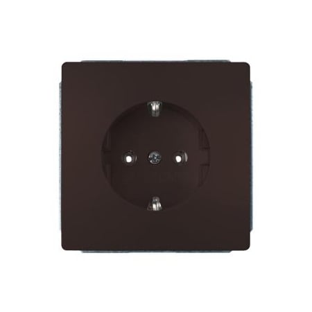 Siemens DELTA style, Chocolate SCHUKO socket outlet 10/16 A 250 V cover plate 68 x 5UB1853-0CH01
