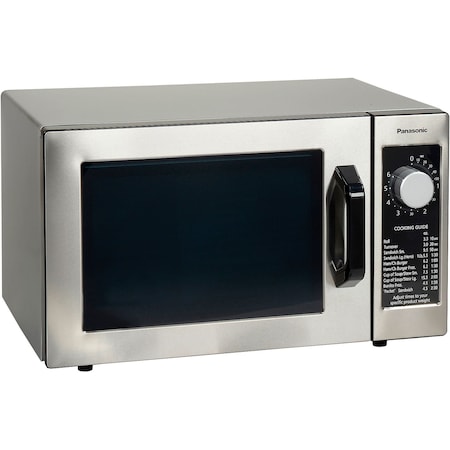 Panasonic Microwave Oven, 0.8 Cu. Ft. 1000 Watt, Dial Control, Commercial Unit NE-1025F