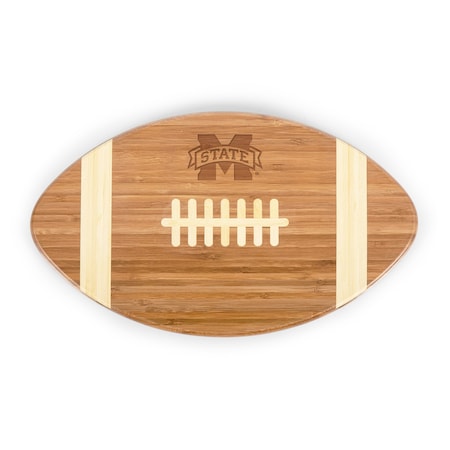 Picnic Time Family Of Brands NCAA Mississippi State Bulldogs Touchdown! Football Cheese Board - Novelty Charcuterie Board 896-00-505-383-0