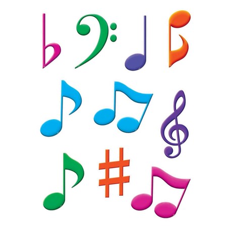 Teacher Created Resources Musical Notes Accents, 3PK TCR5417-3