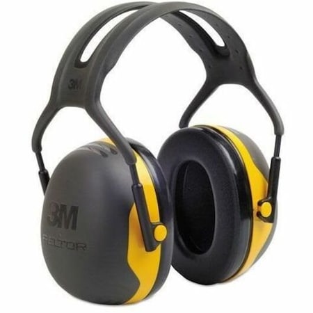 3M Peltor Peltor X2 Over-the-Head Ear Muffs, 24 dB NRR, Passive, Electrically Insulated, Black/Yellow X2A