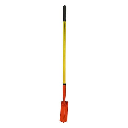 Nupla Trenching Shovel V-Type Blade, 14 ga Not Applicable Blade, Steel Blade, Standard Step, 48 in L 75.69-204