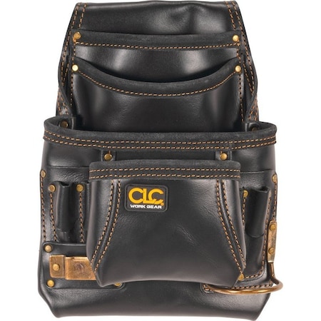 Clc Tool Works Series Carpenter's Nail/Tool Bag, 20 in W, 20-1/2 in H, 10-Pocket, Leather 179354