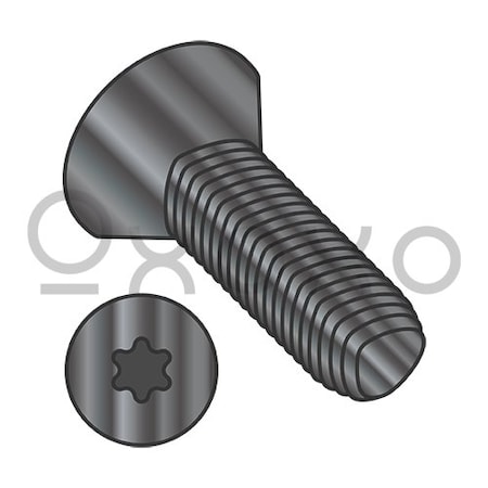 Oxoxo 5/16-18X3 6 Lobe Flat Taptite Thread Rolling Scrw alternate Fully Thread Black Oxide & Wax, 500PK 628556