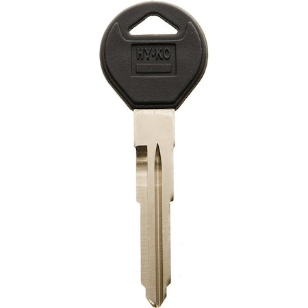 Hy-Ko Automotive Key Blank, BrassPlastic, Nickel, For Mazda Vehicle Locks 12005MZ27