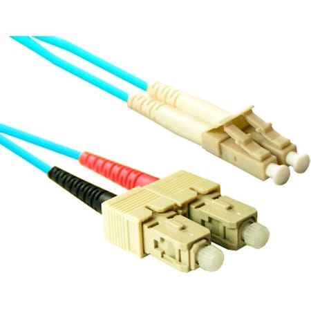 Enet 8M Sc/Lc Duplex Multimode 50/125 10Gb Om3 Or Better Aqua Fiber SCLC-10G-8M-ENC