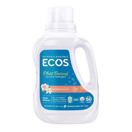 Ecos Liquid Laundry Detergent, 50 oz., PK8 975008