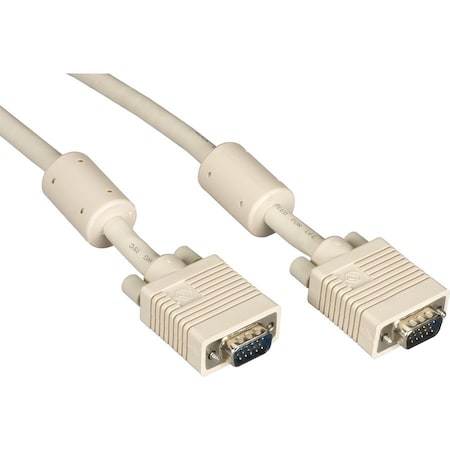 Black Box Vga Video Cable w/ Ferrite Core, Male/, Cable, 3 ft EVNPS06-0003-MM