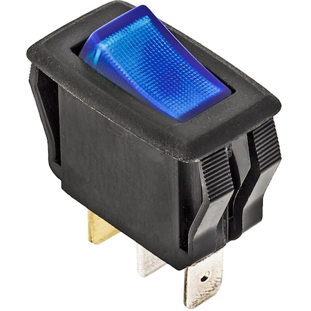 Auveco Illuminated Rocker Switch-Blue 13531
