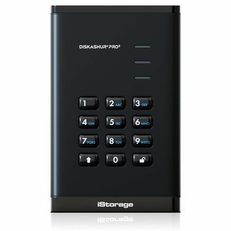 Kanguru ISTORAGE DISKASHUR PRO3 FIPS 140-3 LEVEL 3 (PENDING) SECURE PIN PROTECTED SSD-4T IS-DAP3-256-SSD-4000-F