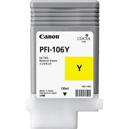 Canon PFI-106Y Pigment Ink Tank 130ml 6624B001AA