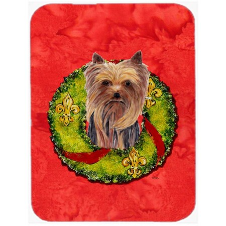 Carolines Treasures 15 x 12 in. Yorkie Glass Cutting Board - Large SC9094LCB