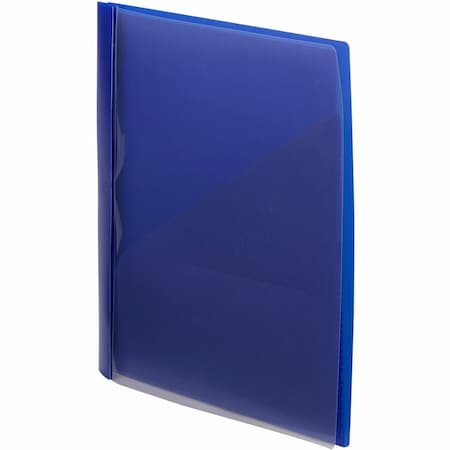 Smead Clear Front Poly Report Cover With Tang Fasteners, 8-1/2 x 11, Blue, 5/Pack 86011