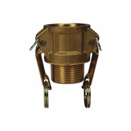Dixon Valve Global Type B Couplers, 1 1/2 in (NPT), Brass 238-G150-B-BR
