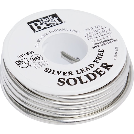 Do It Best 1/4 lb Solid 96% Tin 4% Silver Solder 53099