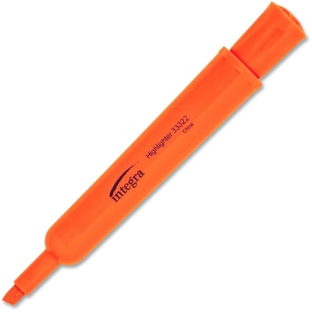 Integral Chisel Tip Desk Highlighter - Fluorescent Orange ITA33322