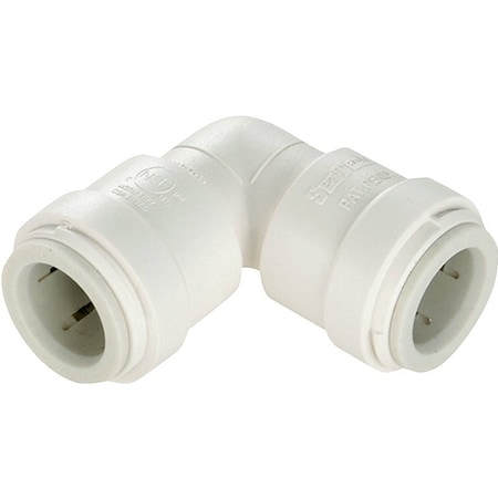 Watts Union Pipe Elbow, 1/2 in, 90 deg Angle, Plastic, Off-White, 100 psi Pressure 3517-10/P-620
