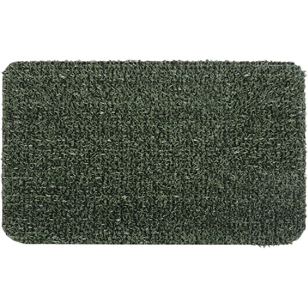 Grassworx Clean Machine Classic Evergreen 24'' x 35.5'' AstroTurf Door Mat 10372033