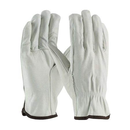 Pip Regular Grade Top Grain Cowhide Leather Drivers Glove, Straight Thumb, 12PK 68-103/L