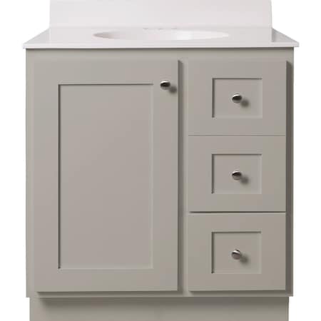 Bertch Storage Solutions 30'' Wx34-1/2'' Hx21''D Harbor Vanity Base without Top 2 Door/1 Drawer ST-P-HA-VSS30RT