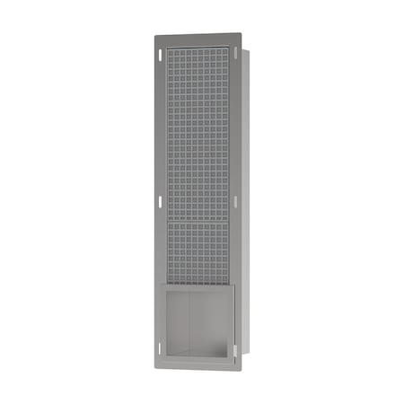 Hansgrohe Original Recessed Toilet Paper Holder w/ Storage & Tileable Door in Brushed Stainless Steel 56058800