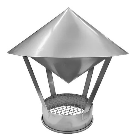 Nordfab Weather Cap, Steel, 18 ga Thick, Round 8010007060