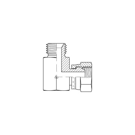 Adaptall 90 Degrees MALE BSPP X FEMALE BSPP (SWIVEL) ELBOW 5/8 in 5/8 in 9060-10-10