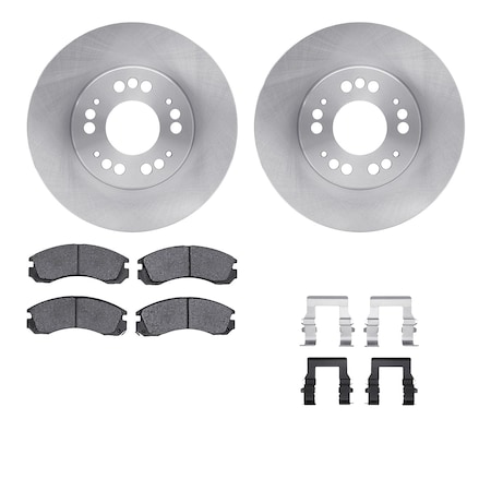 Dynamic Friction Co DFC Brake Rotor with 5000 Brake Pads and Hardware Kit 6512-72110
