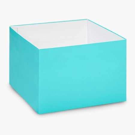 Nashville Wraps Matte Turquoise Box Base, 10x10x5.5, 25PK GBB10TU