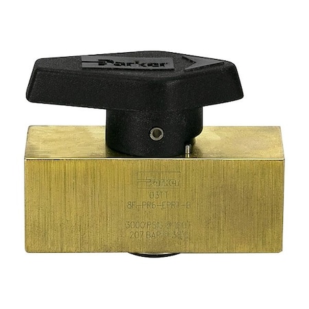 Parker Rotary Plug valve, FNPT, 1/4 in Pipe 4F-PR4-BNT-B