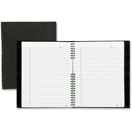 Rediform Blueline Exec Wirebound Notebook, 8-1/2" x 11", Black Cover, 100 Sheets/Pad A10200EBLK