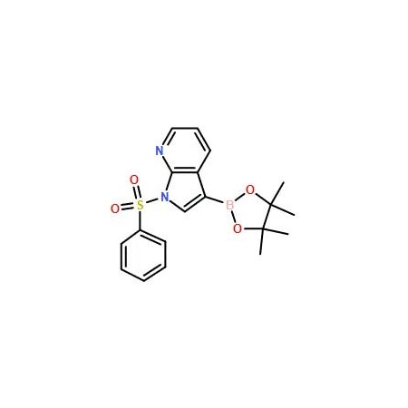 Ak Scientific 1-(Phenylsulfonyl)-3-(4, 4, 5, 5-tetramethyl-1, 3, 2-dioxaborolan-2-yl)pyrrolo[2, 3-b]pyridine (1g), CAS W9157-1g