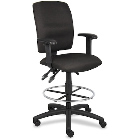 Boss Multi-Function Fabric Drafting Stool W/ Adjustable Arms B1636-BK