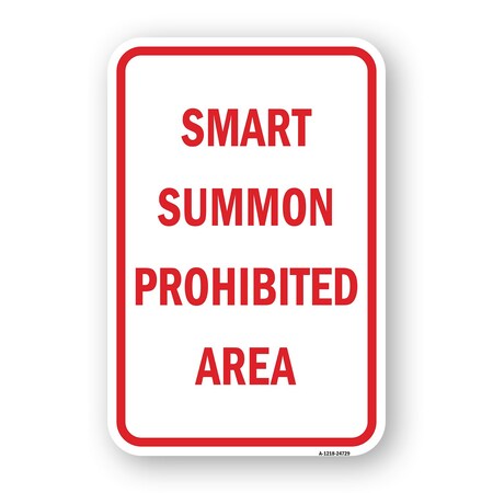 Signmission Smart Summon, Heavy-Gauge Aluminum Rust Proof Parking Sign, 18" H, A-1824-24729 A-1824-24729