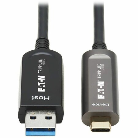 Eaton EATON USB-A To USB-C Aoc Cable M/m USB 3.2 Gen 2 10gbps Plenum-rated Fiber Active Optical Data Only U428F-10M-D321