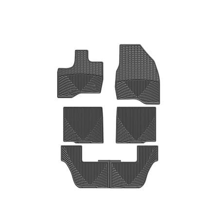 Weathertech Black, Front, Rear, and Rear All Weather Floor Mats W230-W231-W232