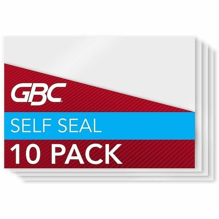 Swingline Gbc Pouch, Lam, Badge, Self-Adh, Cr, PK10 3745686