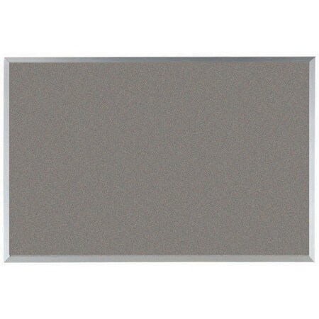 Aarco VIC Cork Bulletin Board w/ a Clear Satin Anodized Al Frame, Mushroom Medley 24''Hx36''W DW2436208